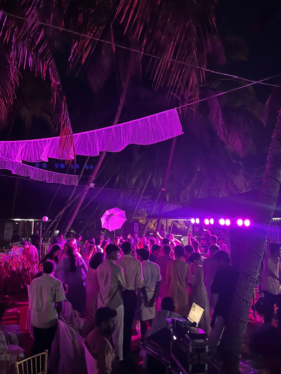 DJ and stage setup at The Coastal Paradise