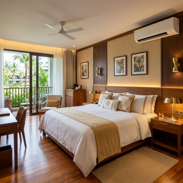 Comfortable rooms available for stay at The Coastal Paradise